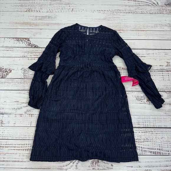 Trunk Turk Women’s Size 2 Wynton Navy Blue Lace Lined Dress New With Tags - Picture 12 of 14